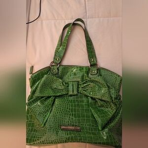 Vintage XOXO Green Bow Purse